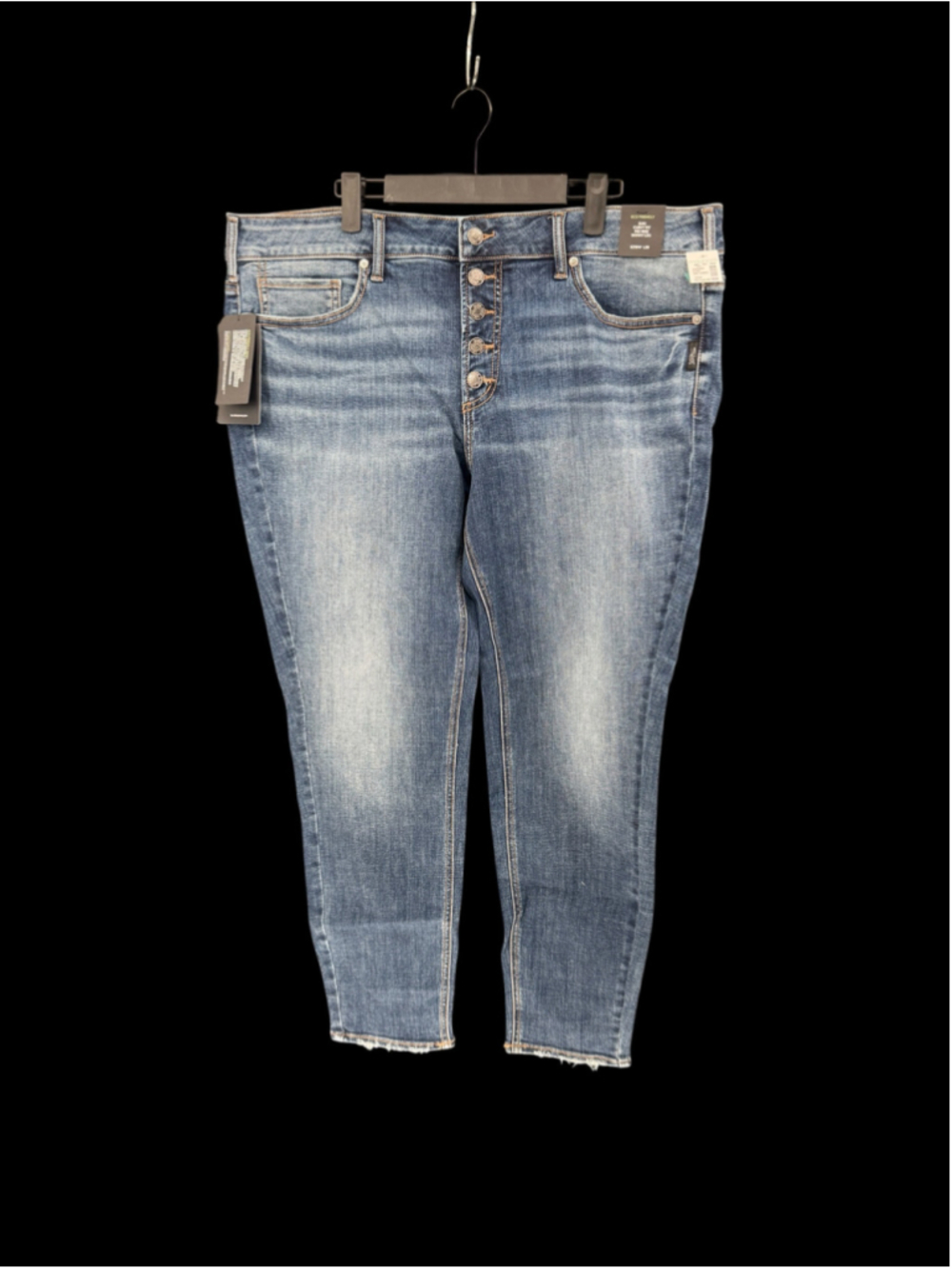 Women's Silver Jeans Co. Suki Curvy Fit Skinny Jeans Blue 18W